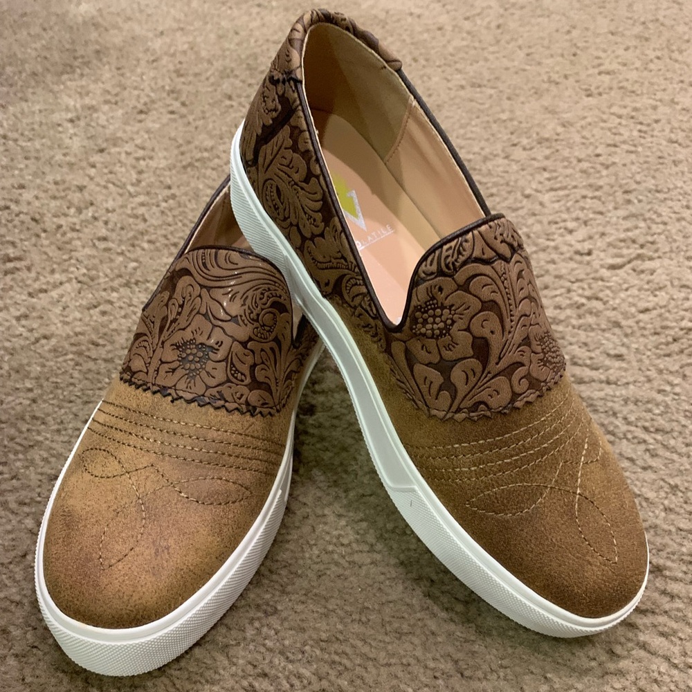Volatile Rosecrans Tooled Slip-on Sneakers